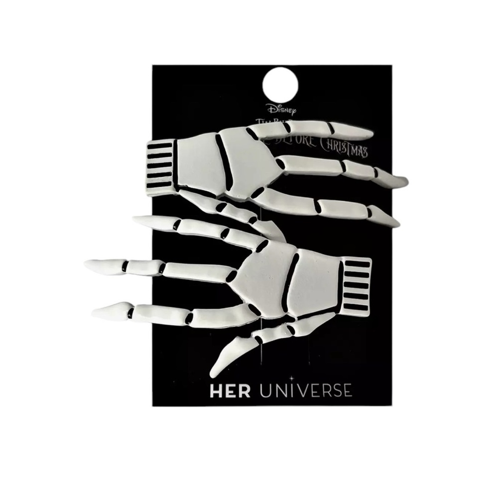 NEW Disney Her Universe The Nightmare Before Christmas Jack Hands Hair Clip Set